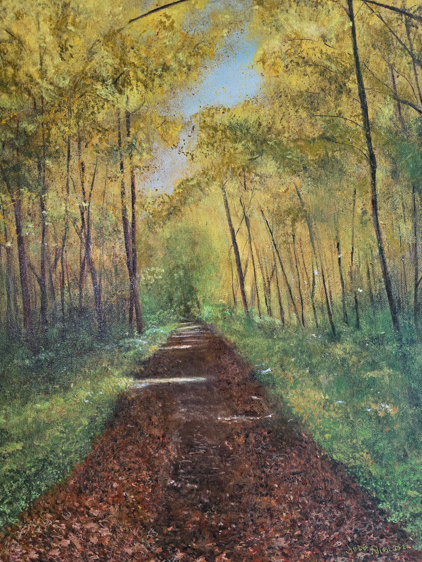 Title: Beautifully Fallen | 18x24" | Acrylic on Canvas 1.5" Depth