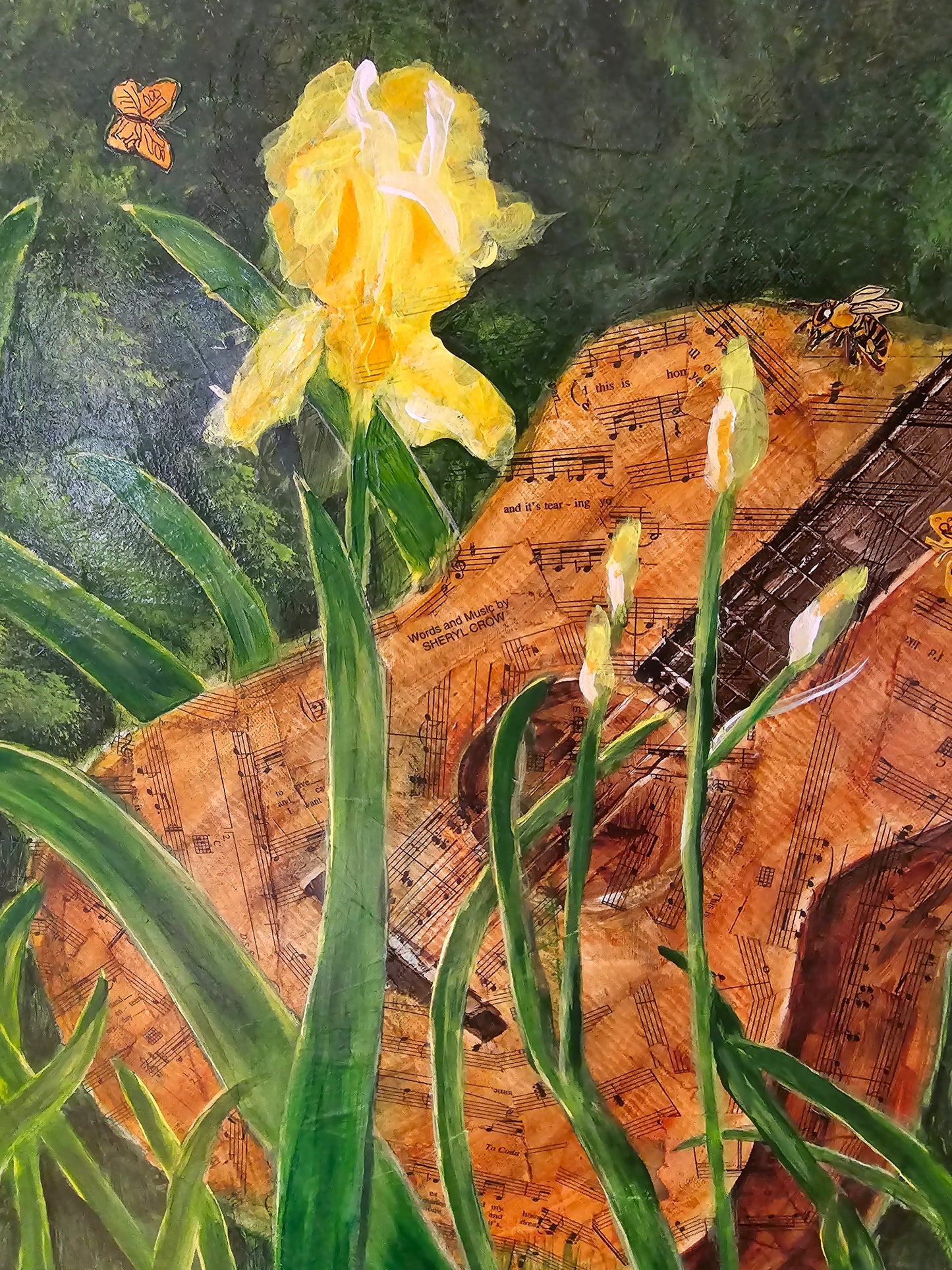 Title: Home | 20x20" | Mixed Media Painting | Canvas 1.5" Depth