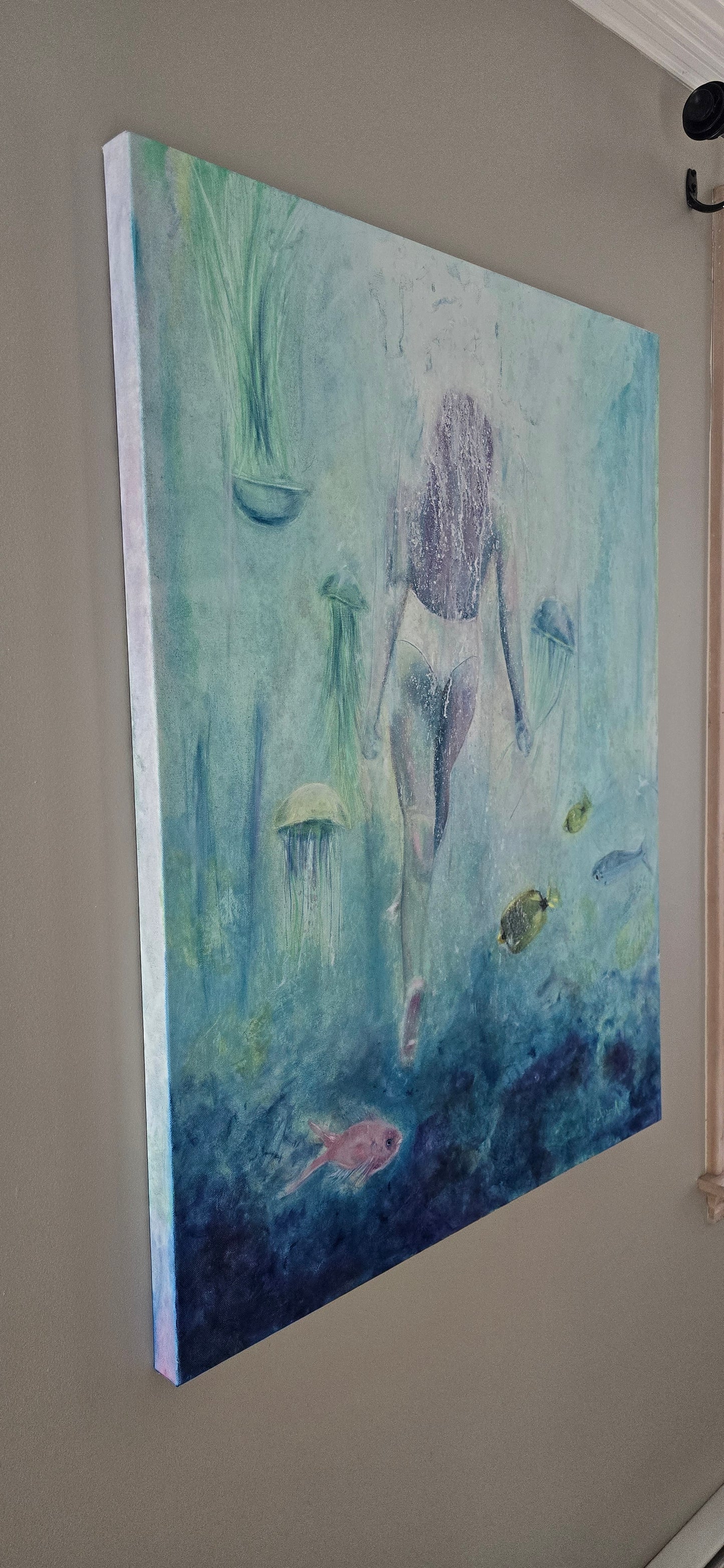 Title: One Direction | 30x40" | Ink, Oils, and Oil Pastels on Canvas 1.5" Depth