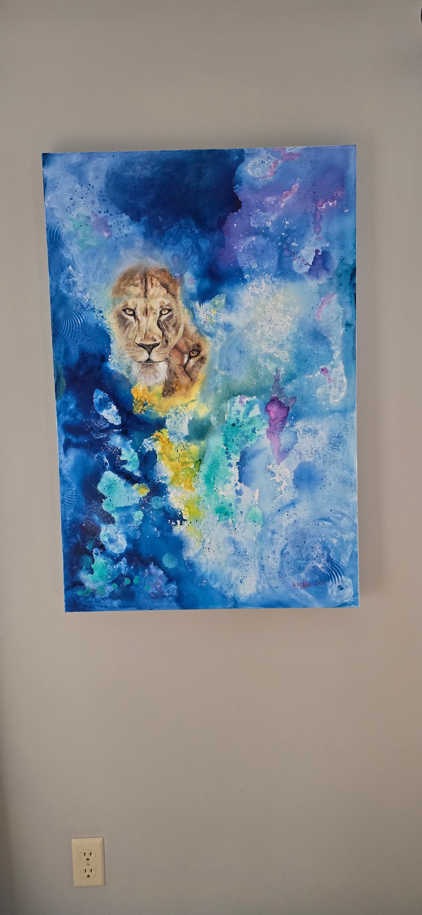 Title: Alliances |  24 x 36" Canvas | Mixed Media Painting | Canvas 1.5" Depth