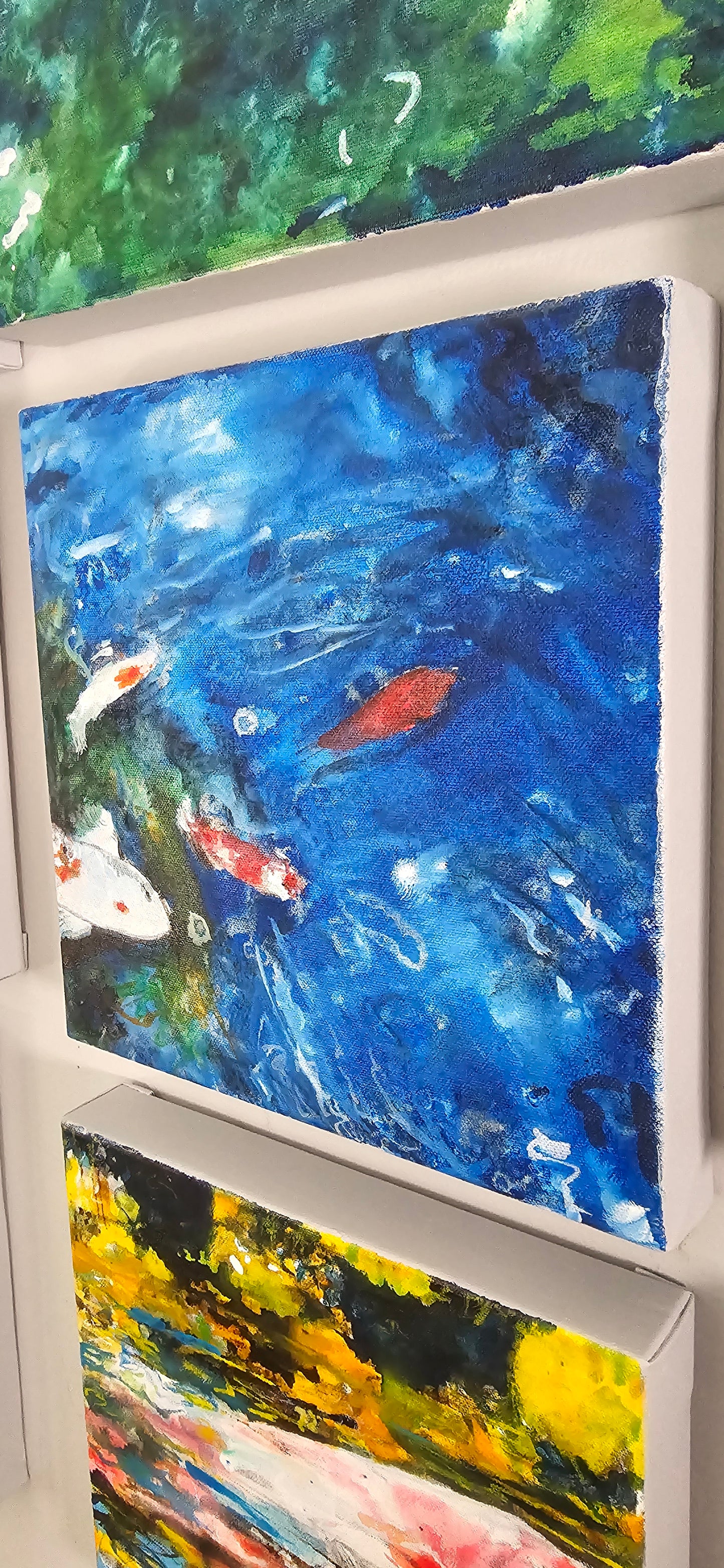 Tranquil Ripples II | 10x10" | Mixed Media on Canvas 1.5" Depth