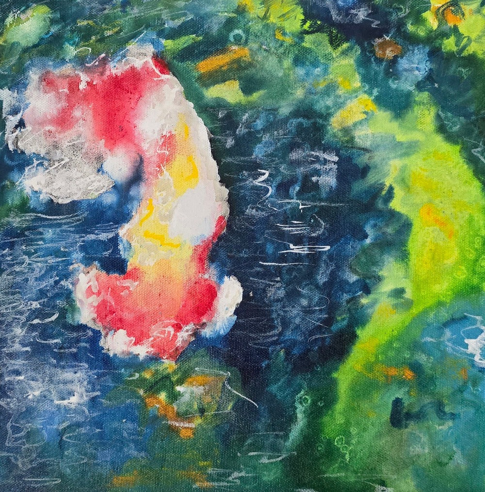 Tranquil Ripples V | 12x12" | Mixed Media on Canvas 1.5" Depth