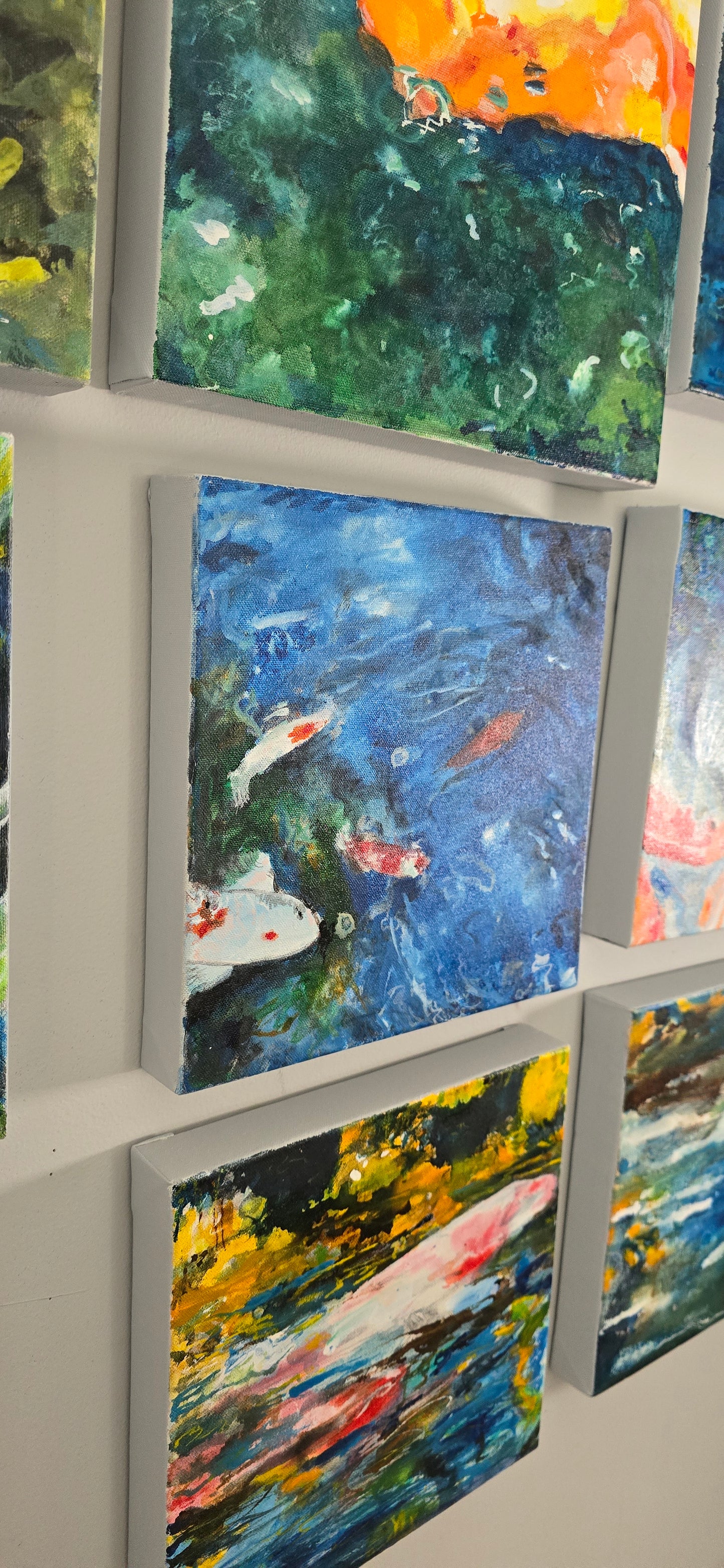 Tranquil Ripples II | 10x10" | Mixed Media on Canvas 1.5" Depth