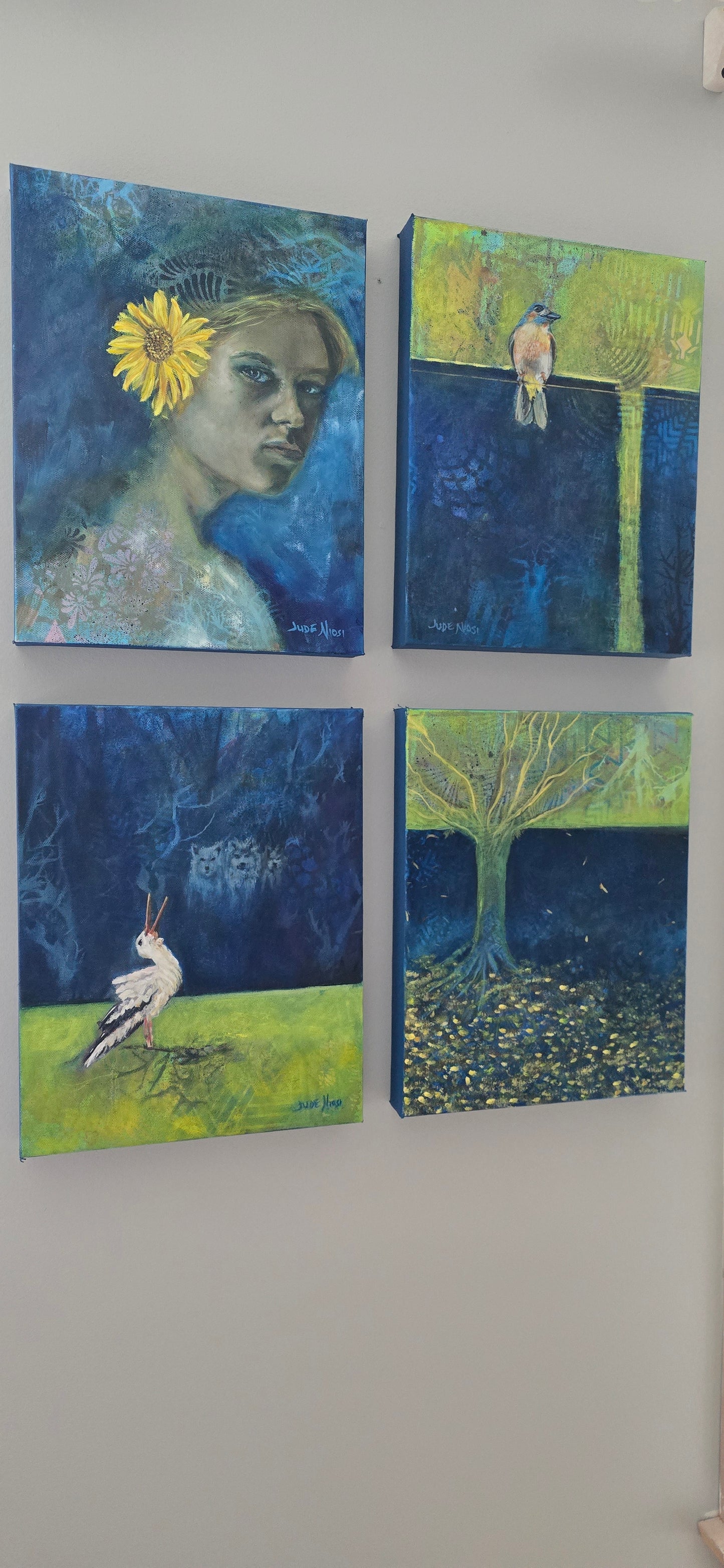 Title: Roots of Resilience| 11x14" |  Mixed Media on Canvas 1.5" Depth