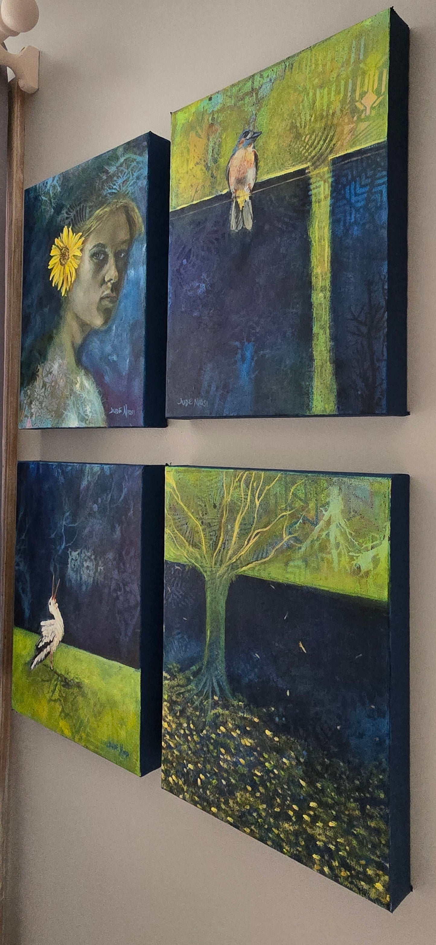 Title: Roots of Resilience| 11x14" |  Mixed Media on Canvas 1.5" Depth