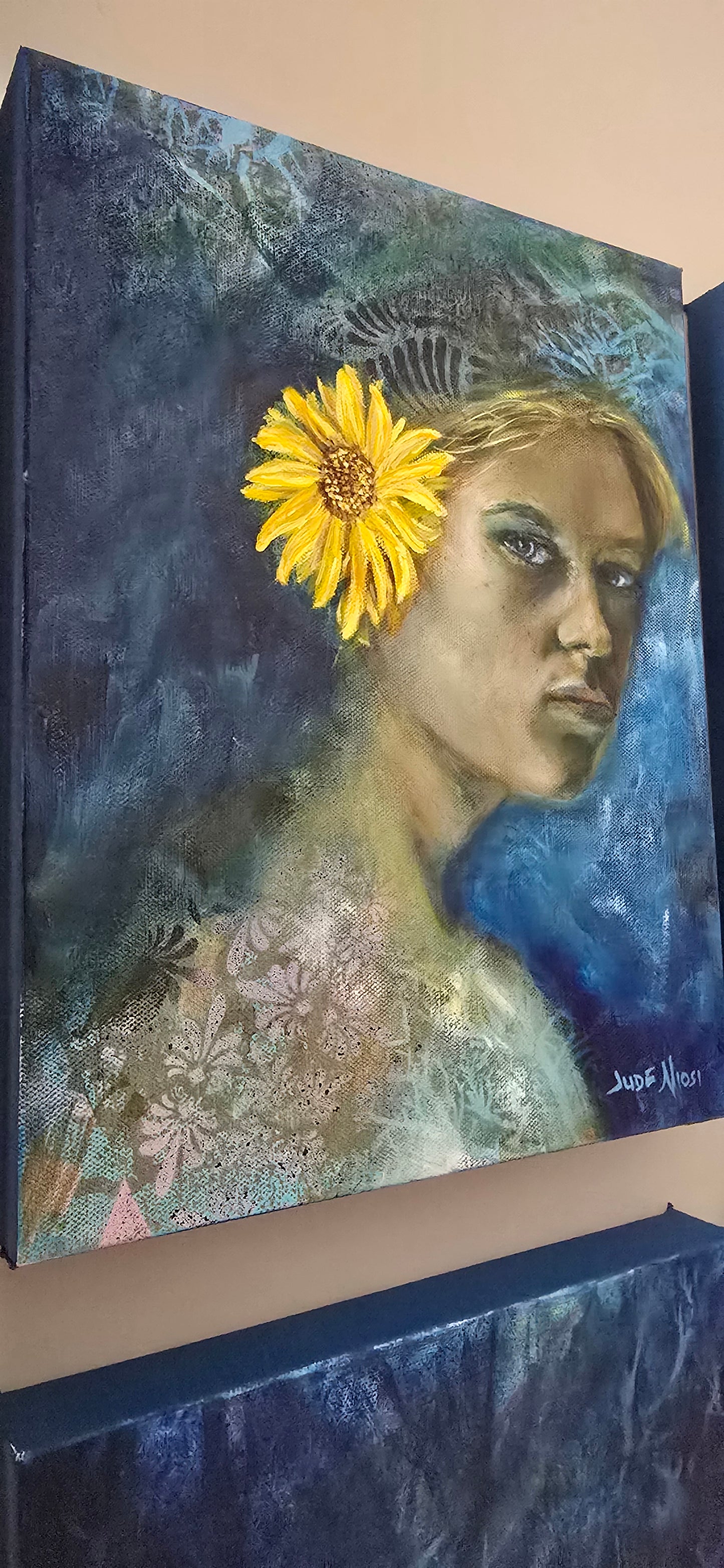 Title: Resilience in Bloom | 11x14" |  Mixed Media on Canvas 1.5" Depth