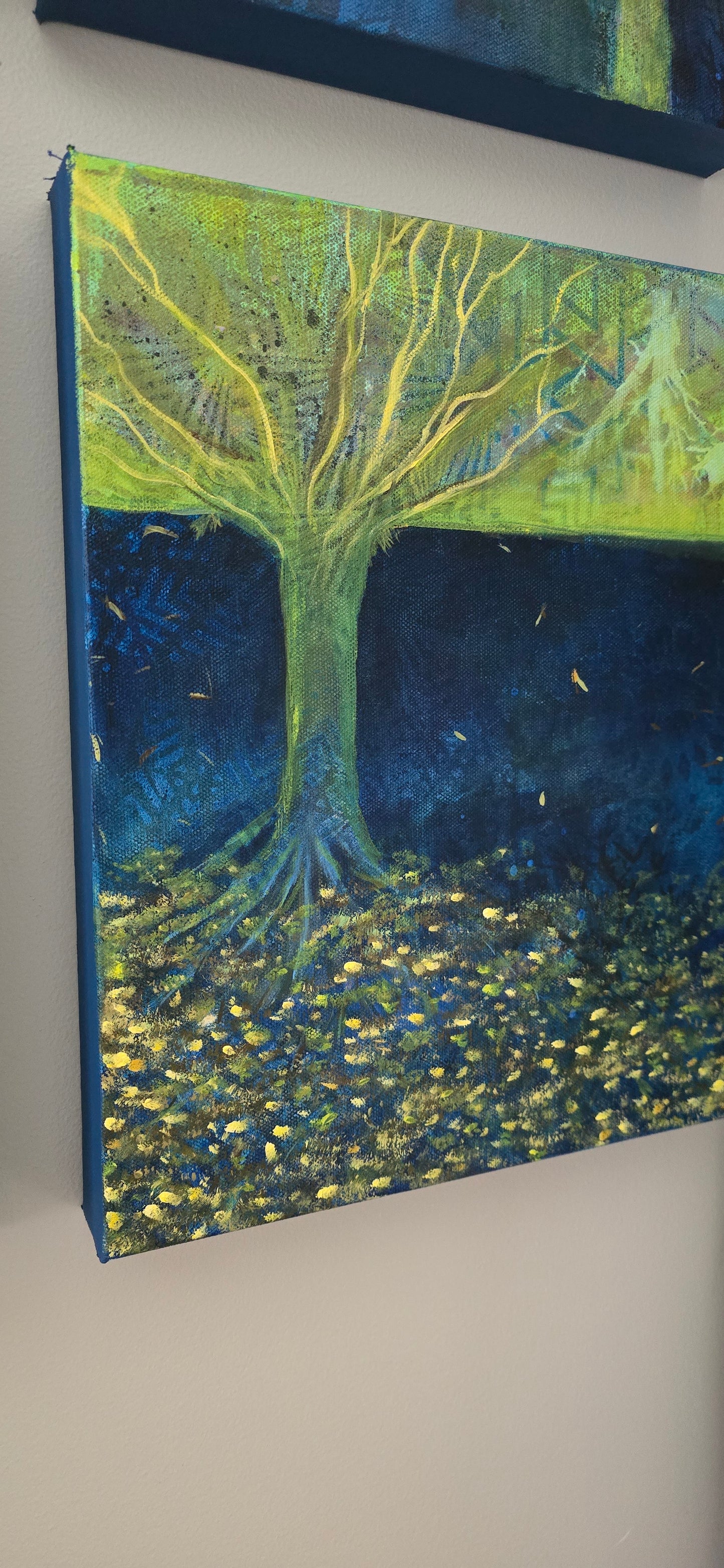 Title: Roots of Resilience| 11x14" |  Mixed Media on Canvas 1.5" Depth