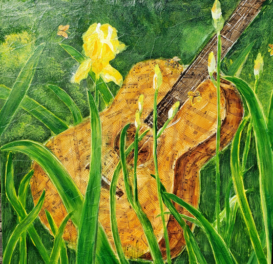 Title: Home | 20x20" | Mixed Media Painting | Canvas 1.5" Depth