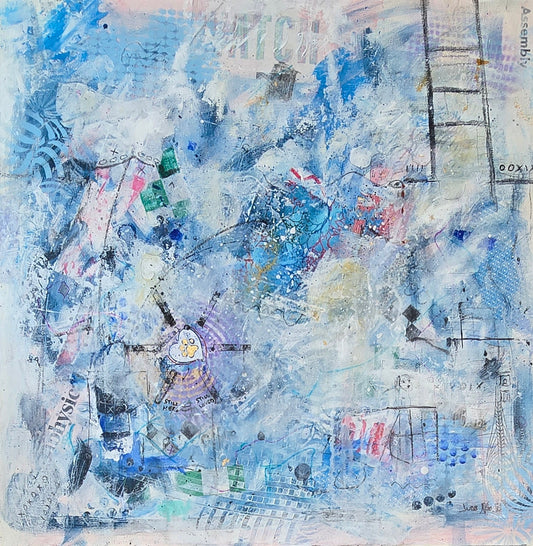 Threads of Your Light | 20x20" | Mixed Media on Canvas 1.5" in Depth