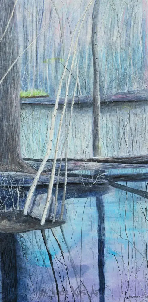 A Winters Tail | 24X48’ Acrylic On Canvas 1.5’ Depth