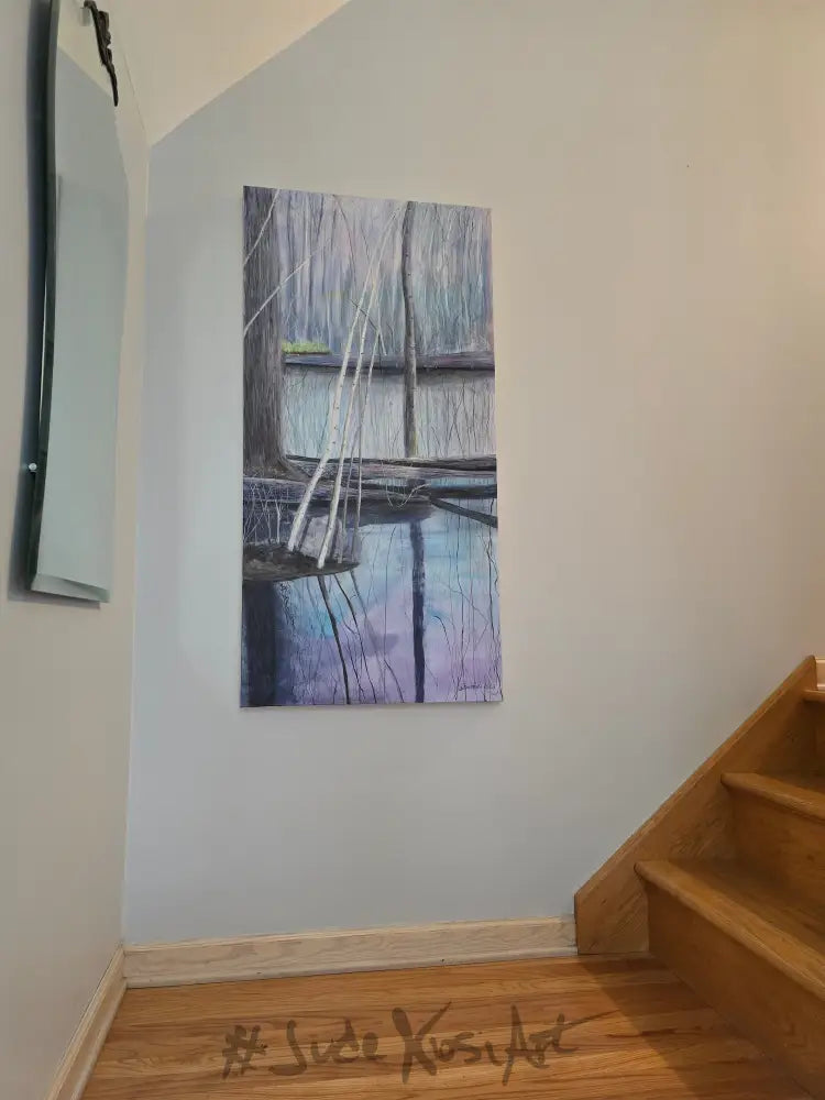 A Winters Tail | 24X48’ Acrylic On Canvas 1.5’ Depth