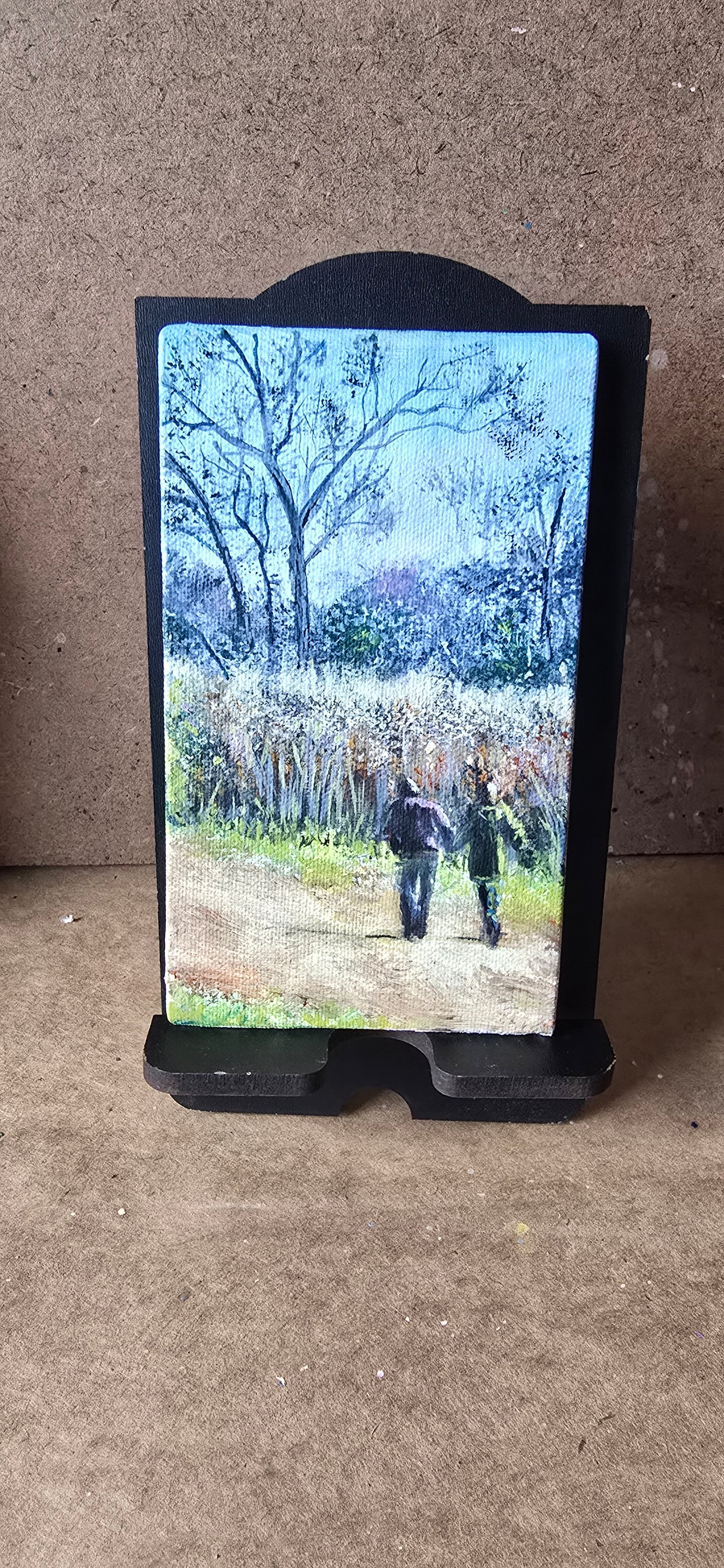 Title: Local Park Sweetness | 3x5" Linen Panel | Oil Painting