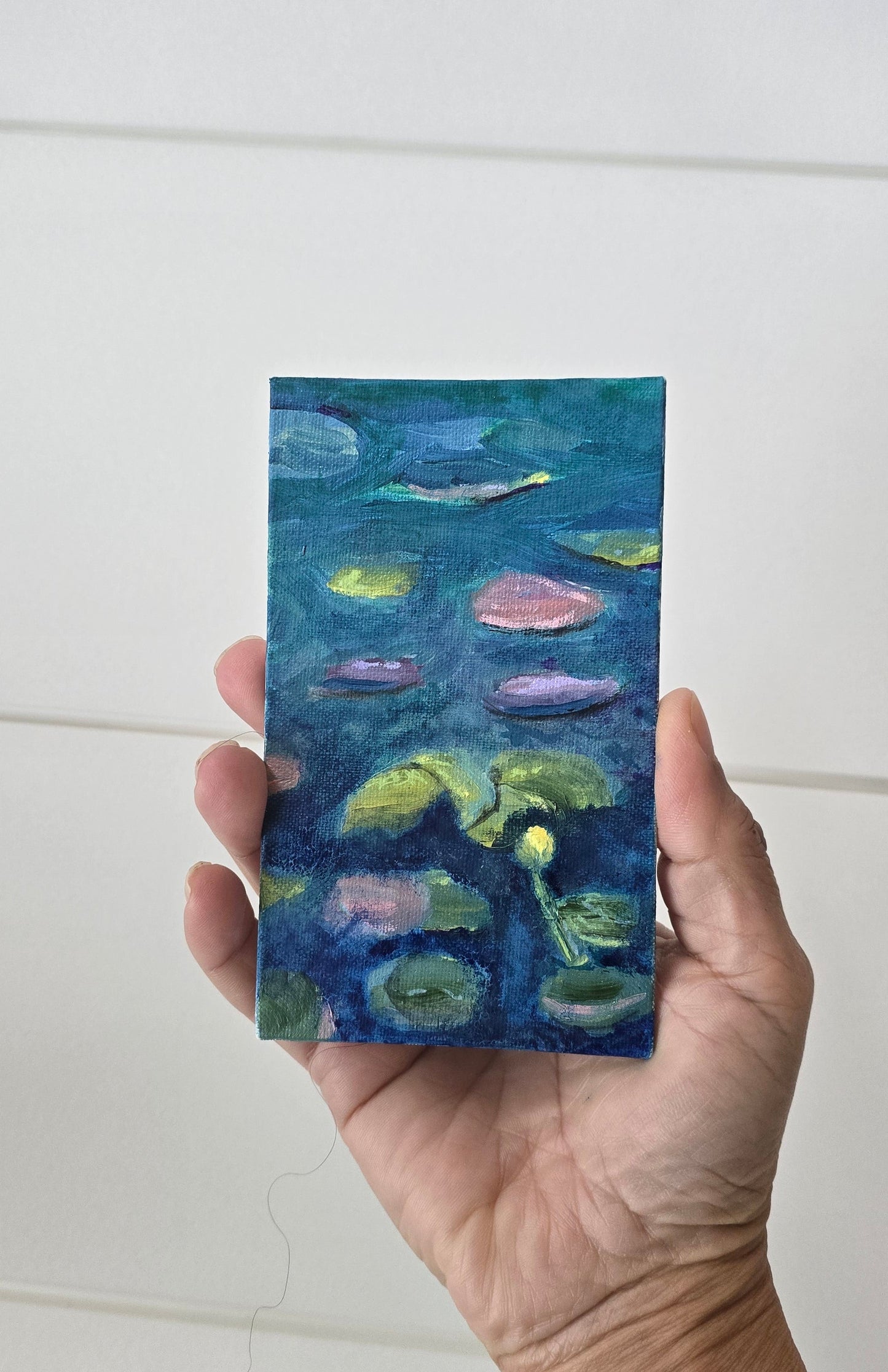 Title: A Dreamers Pond II | 3x5" Linen Panel | Oil Painting