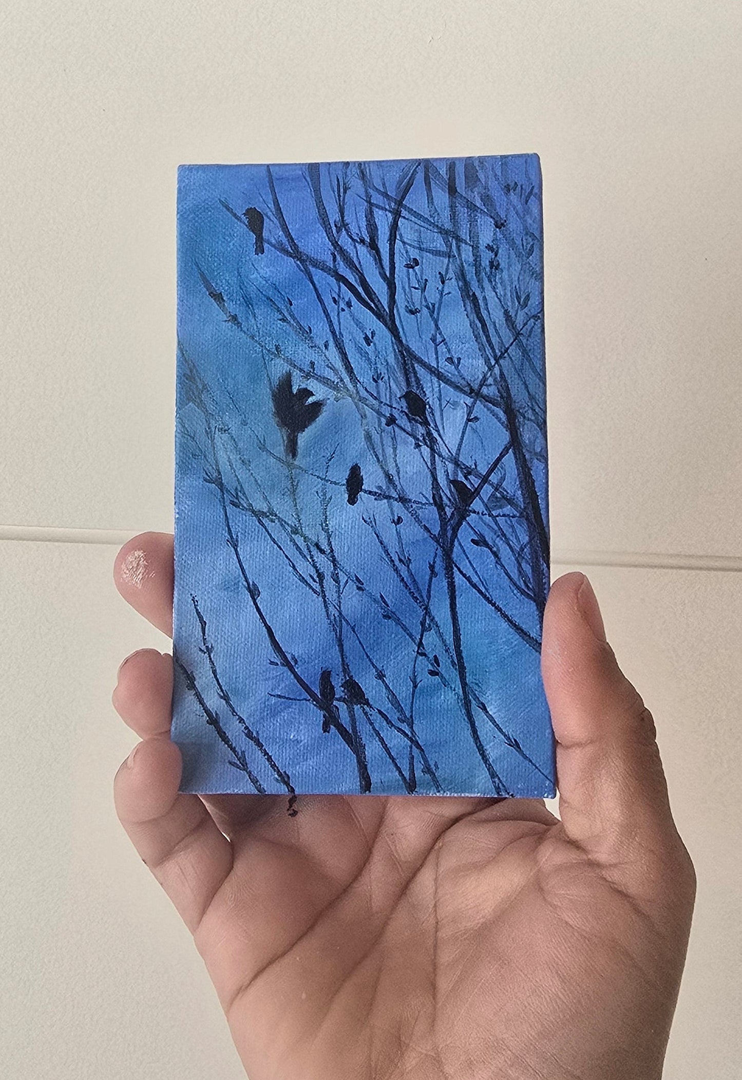 Title: Phoenix | 3x5" Linen Panel | Oil Painting