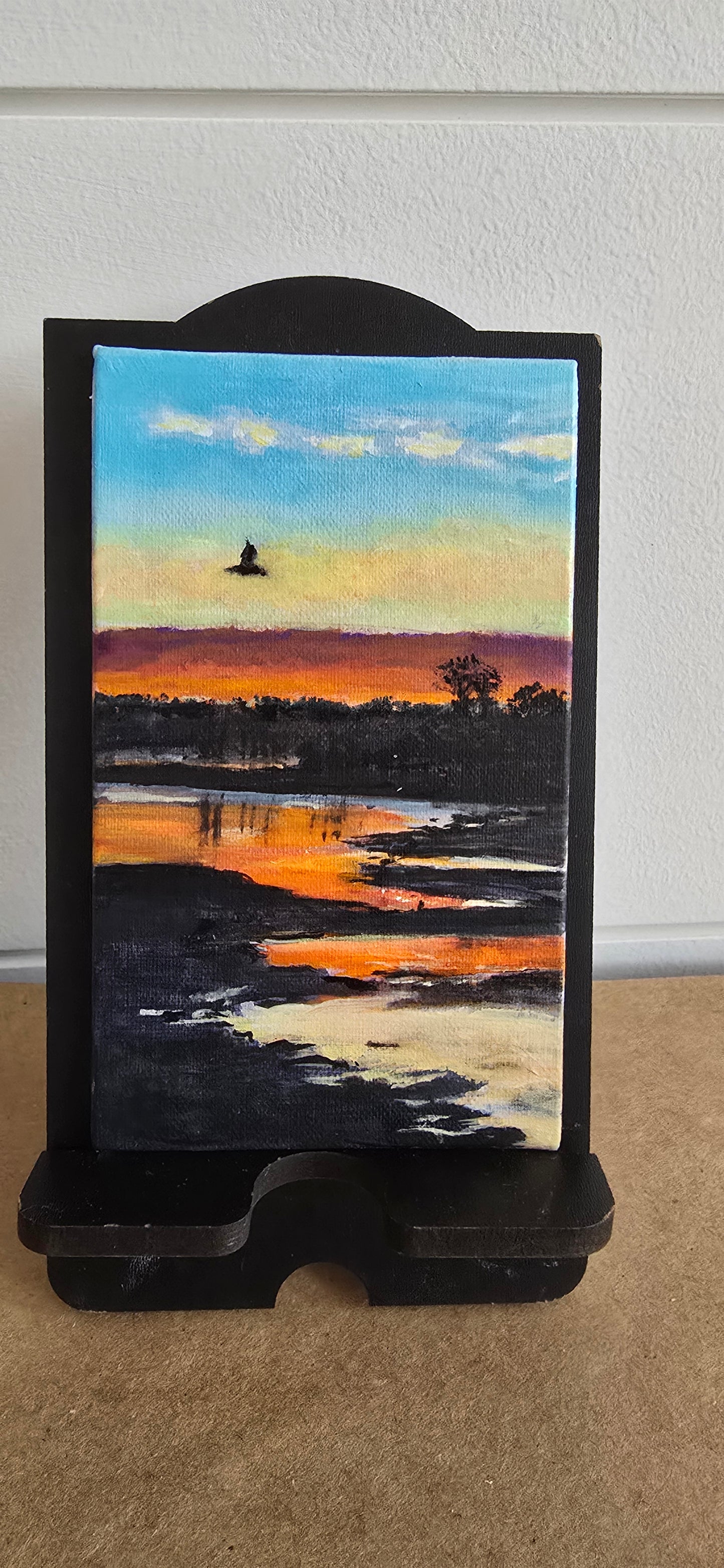 Title: Winter Solstice II | 3x5" Linen Panel | Oil Painting