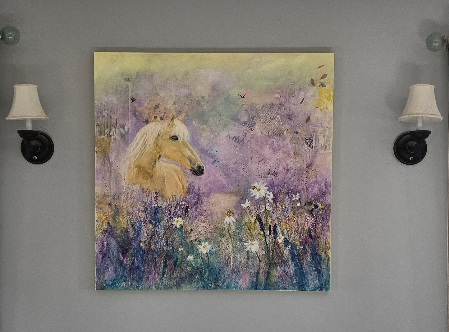 Meadow's Muse | 36x36" | Mixed Media | Canvas 1.5" in Depth