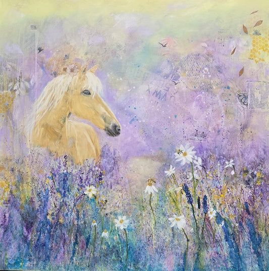 Meadow's Muse | 36x36" | Mixed Media | Canvas 1.5" in Depth