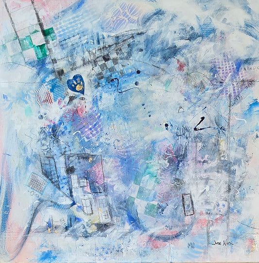 Where You Rest | 20x20" | Mixed Media on Canvas 1.5" in Depth