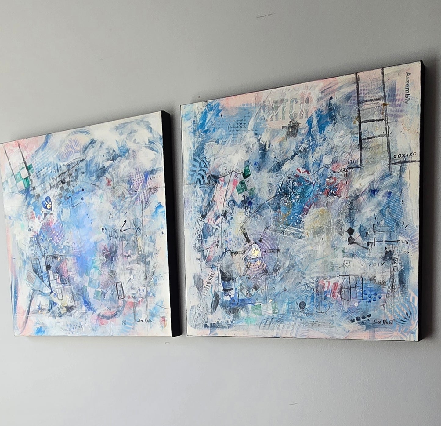 Threads of Your Light | 20x20" | Mixed Media on Canvas 1.5" in Depth