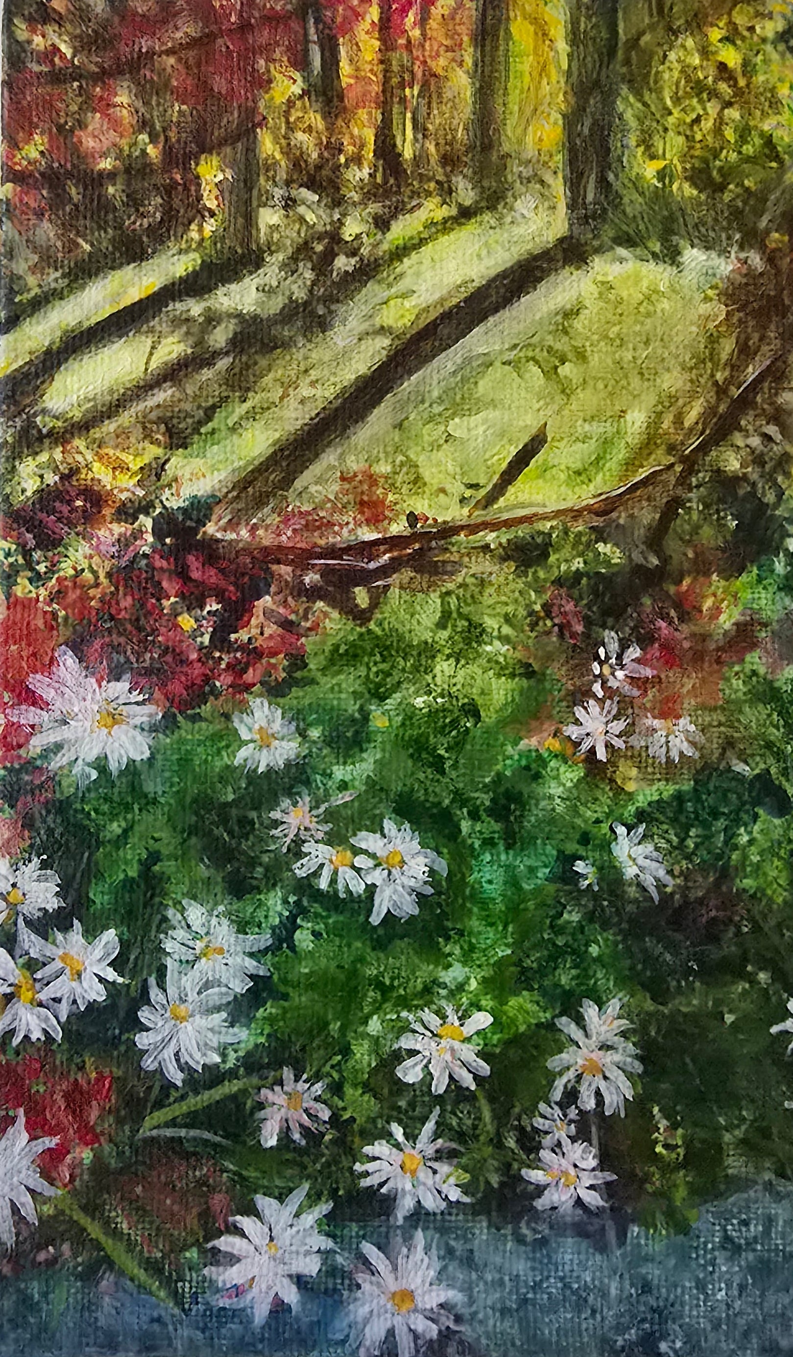 Garden during the fall season