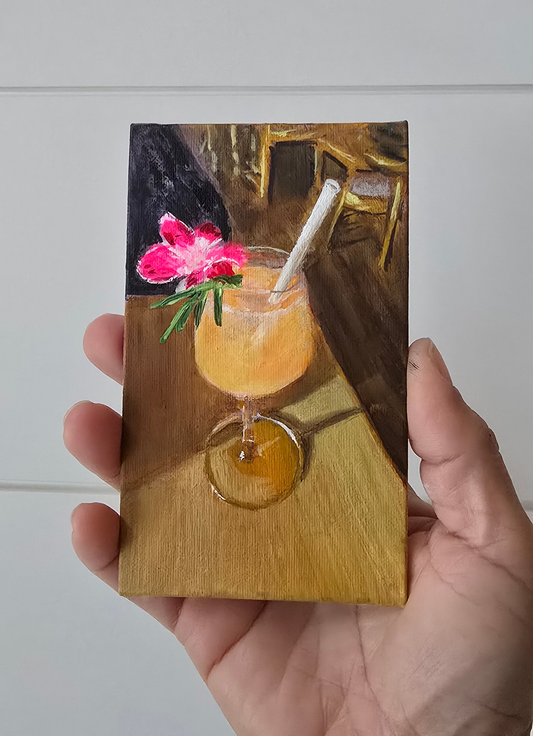 Title: Bellini | 3x5" Linen Panel | Oil Painting