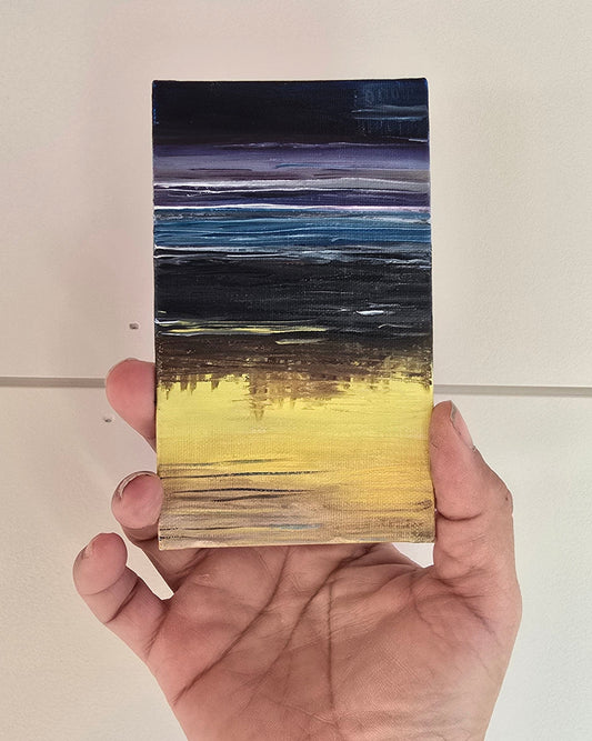 Title: Quiet Essentials | 3x5" Linen Panel | Oil Painting