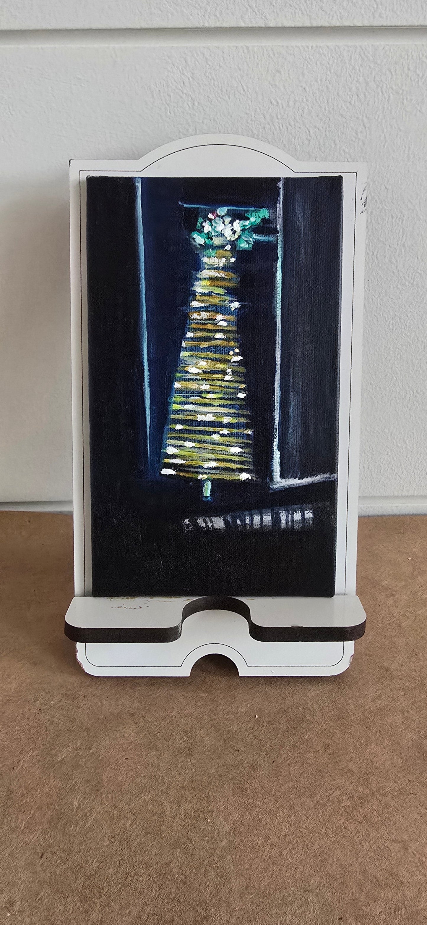Title: Wooden Tree | 3x5" Linen Panel | Oil Painting