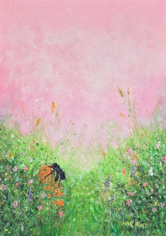 Unsung Pollinator | 12x16" | Mixed Media | Canvas 1.5" in Depth