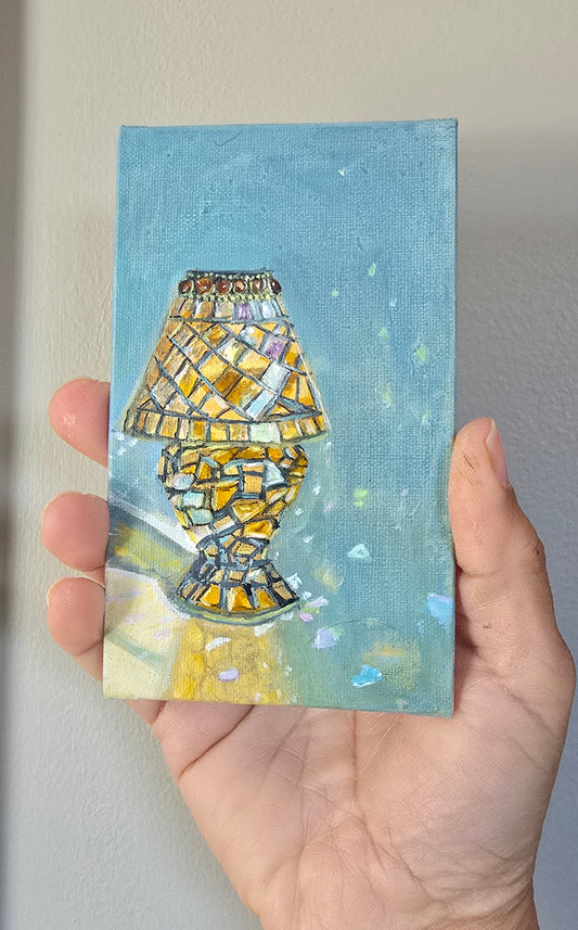 Title:  Little Specks of Color | 3x5" Linen Panel | Oil Painting